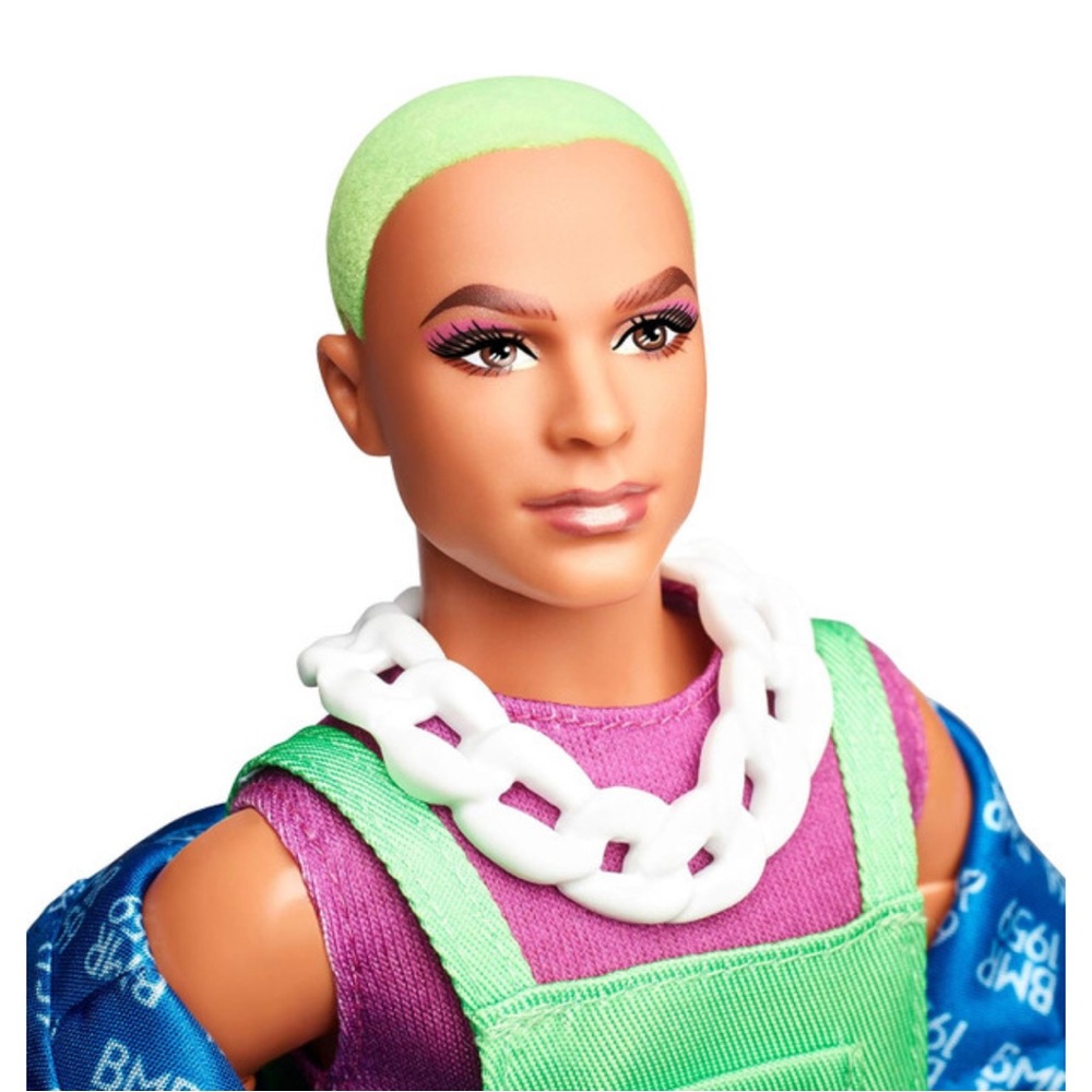 BMR1959 Barbie Doll in Blue Jacket and Green Outfit - Picture 6 of 10